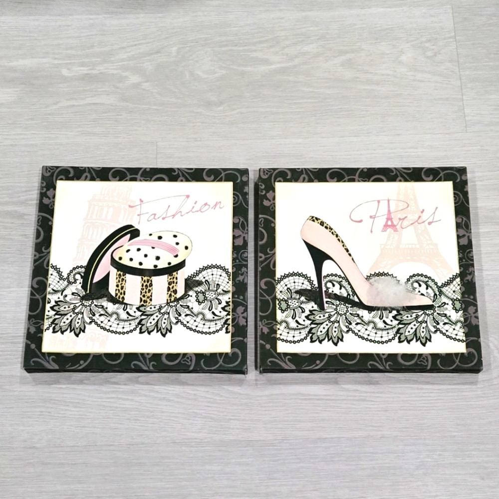 Fashion Paris Wall Art Set